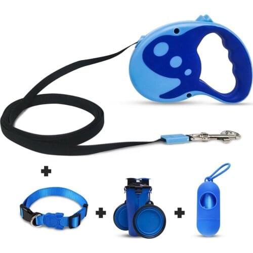 Merrylife Retractable Dog Leash for Medium Small Dogs 10 FT 360°Tangle Free Dog Walking Leash for Heavy Duty up to 33lbs