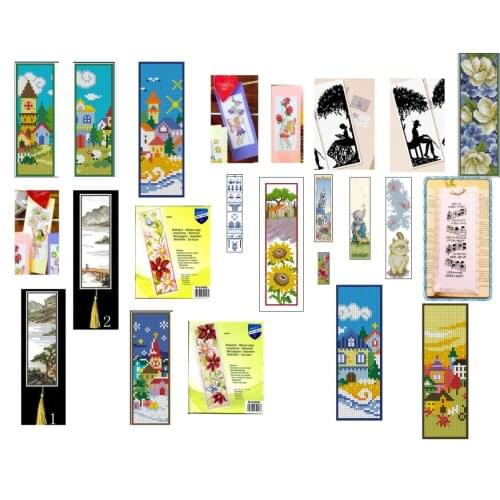 Xx choose Craft Stich Cross Stitch Bookmark Metal Silver Golden Needlework Embroidery Crafts Counted Cross-Stitching 9