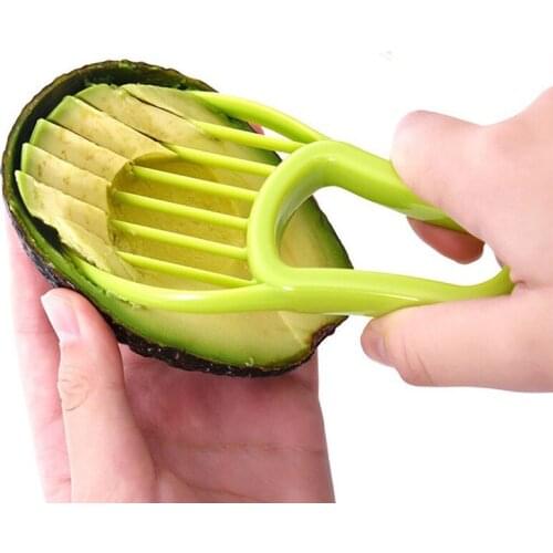 3-in-1 Avocado Slicer Shea Corer Butter Fruit Peeler Cutter Pulp Separator Plastic Knife Kitchen Vegetable Tools Home Accessory