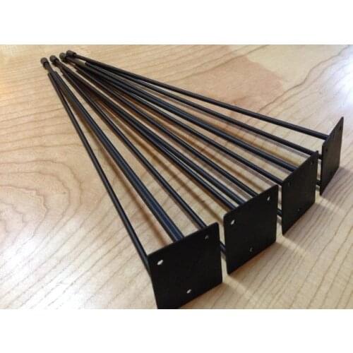 4 SET) Hairpin Legs, Metal Hairpin, Log Legs, Yron Legs, Coffe Table Legs, table legs, Log Wood Legs, 4 (SET)