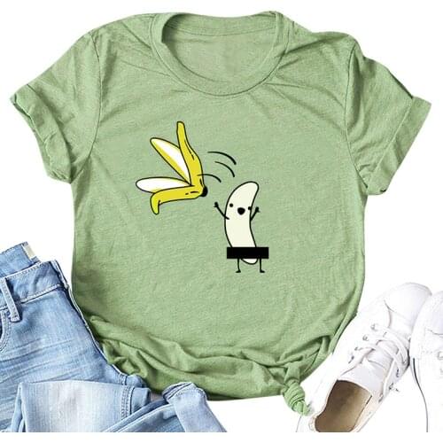 Anself Casual Women Man Cotton T-Shirt Cartoon Print Short Sleeve Summer T shirt O-Neck Funny Cute 5XL Plus Size Tee Shirt Femme