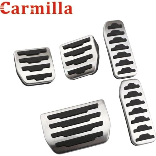 Carmilla Car Gas Fuel Pedal Brake Rest Pedals Cover for Land Rover Freelander 2 2010 2011 2012 2013 2014 2015 2016 Accessories