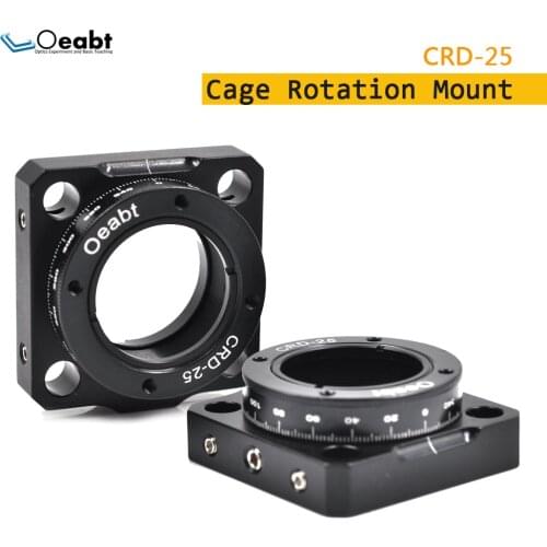 CRD-25 Indexing Rotation Mount 30mm Cage System Polarizer Mount 360 ° Mount For Cage System Optical Experiment Research