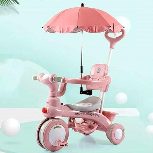 Childrens Tricycle Pedals 1-3 Years Old Childrens Tricycle Trolley Strolling Baby Artifact Baby Stroller Hot Mom Baby Bike