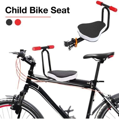 Child Bike Seat Foldable Ultralight Front Mount Kid Bicycle Carrier with Handrail Child Safe Chair for Cycling Bikes Accessories