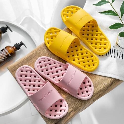 Home Soft Slippers Ladies Mens Slipper Women Indoor Bathroom Anti-slip Floor Slides Deodorant Silent Slippers chaussure femme