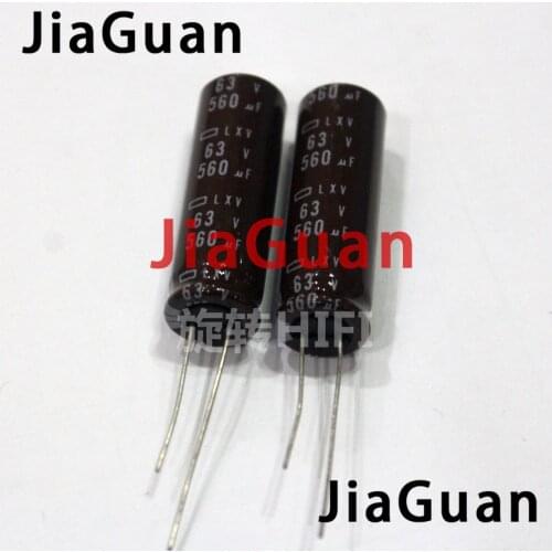 10pcs NEW NIPPON 63V560UF LXV 13X40MM NCC electrolytic Capacitor lxv 560UF 63V CHEMI-CON 560uf/63v