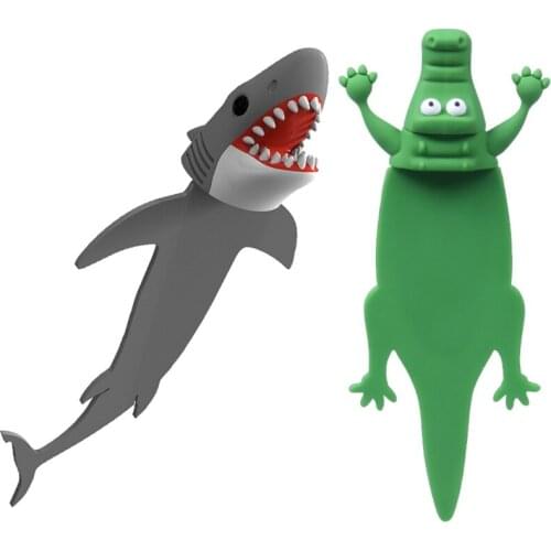 Cool and Fun Shark or Crocodile Shaped Bookmarks Attractive Presents for thanksgiving and Other Holidays for Kid Pupil