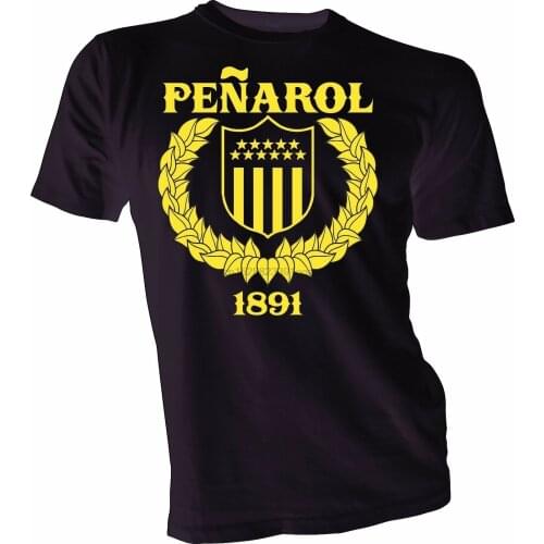 Club Atletico Penarol Penarol Uruguay Manyas Futbol T Shirt Remera Camiseta Mens Fashion Brand Men T-Shirt