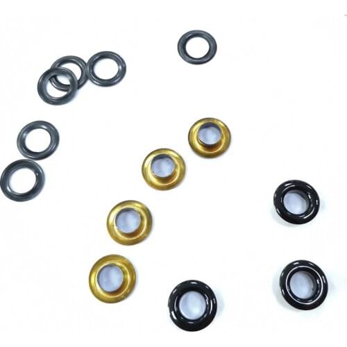 Brass material metal eyelets button harder plating colors 2 parts for per set 8 MM inside diameter metal eyelet