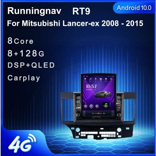9.7" Android 10.1 For Mitsubishi Lancer-ex 2008 - 2015 Tesla Type Car Radio Multimedia Video Player Navigation GPS RDS no dvd