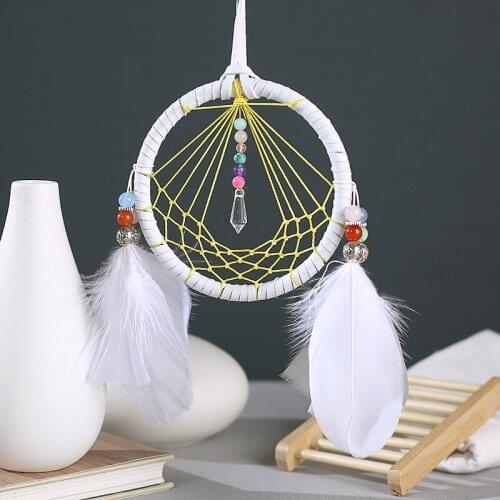 2018 New Crystal Wind Chime Pendant Creative Wall Decoration Dream Catcher Wall Bedroom Living Room Home Decoration Ornaments