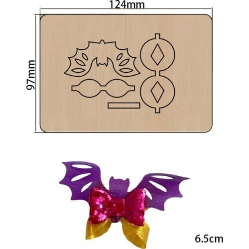 2021 New Hollow bat bow Cutting Dies Wooden Knife Die Compatible With Most Manual Die Cut Cutters