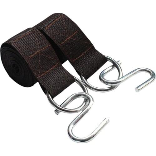 Outdoor Sling Swivels Multifunctional Strap Belt Bungee Hammock Rope Durable Hammock Nylon Straps With Hook