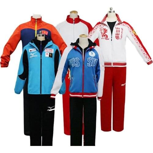 Sportswear Japan Classic Anime YURI!!! On ICE Cosplay Costumes RU Competition Clothing Tops Trousers Sweatshirt T-Shirt Adult