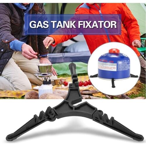 Outdoor Stove Burners Canister Stabilizer Bracket Gas Tank Stand Tripod Support Folding Fuel Tank Tool Equipment Camping Travel