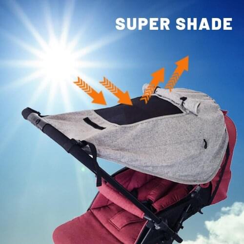 Universal Baby Stroller Sun Shade Waterproof UPF 50+ Anti-UV Stroller Sun Protector Awning Mommy Infants Travel Shopping NEW