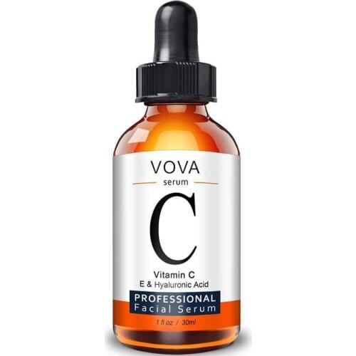 30ml Vitamin C Face Serum Long Lasting Moisturizing Improve Roughness Lighten Spots Hyaluronic Acid Essences Care Tool