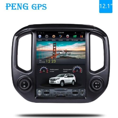 12.1" Tesla style Vertical car radio stereo GPS for GMC Canyon Chevrolet Colorado 2015 2016 -2018 navigation multimedia system