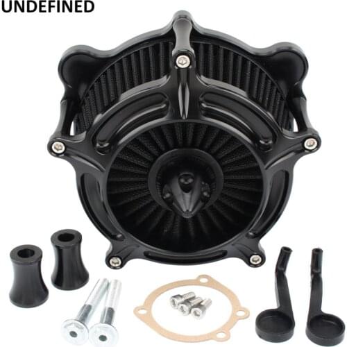 Air Filter Turbine Spike Air Cleaner Intake CNC For Harley Dyna Street Bob Low Rider 1993-2017 Touring Road King Softail Fat Boy