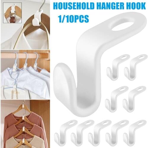 Clothes Hanger Connector Hooks Cascading Clothes Hangers Space Saving Organizer 1/10pcs EL