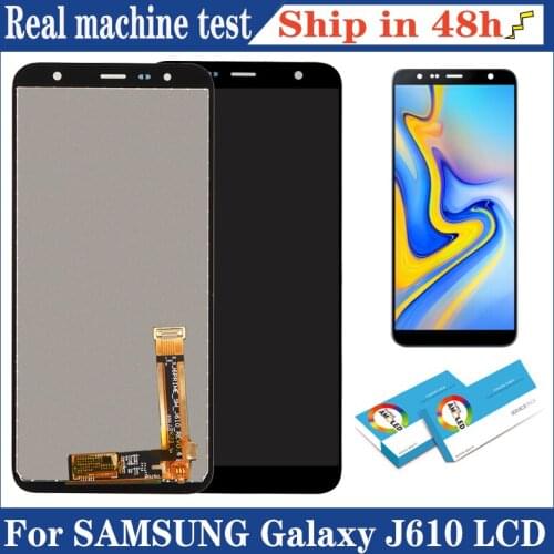 100% Original 6.0'' Display J6 Plus for Samsung Galaxy J6+ J610 J610F J610FN LCD Touch Screen Digitizer Assembly Repair Parts