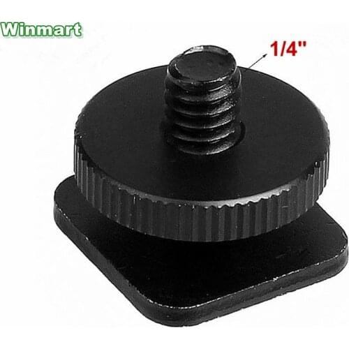 2pcs 1/4" male Camera Screws single layer Adapter screw to hot shoe base