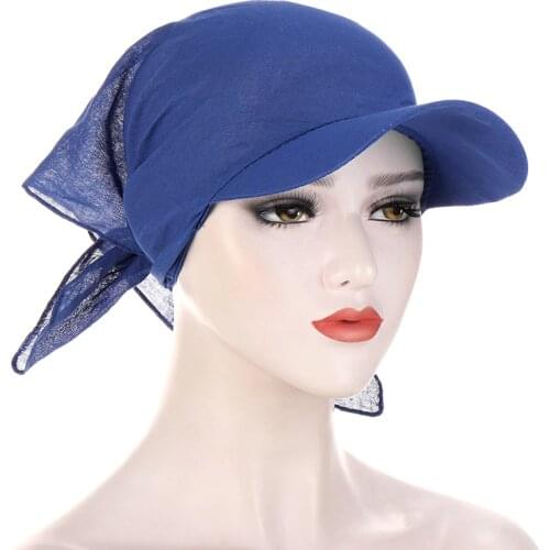 2021 Summer Outdoor Windproof and Sunscreen Turban Hat for Women Floral Print Headscarf Bonnet Female Head Wraps Turbante Mujer