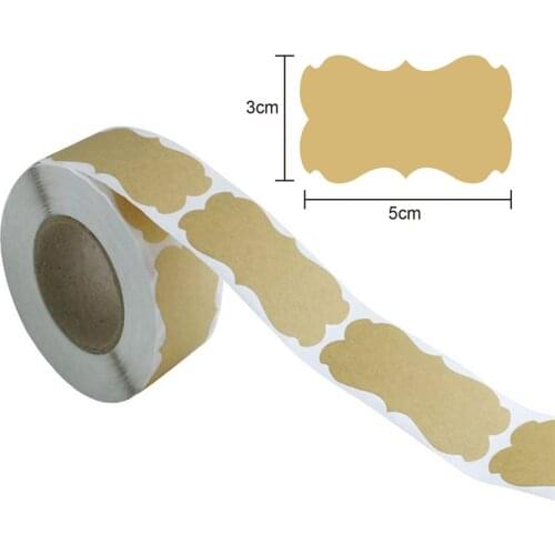 250Pcs Assorted Blank Gift Tags Birthday Wedding gift Customize Writing Label Stickers Home Jars Goods Classification Mark Sign