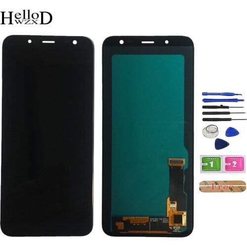 5.6" SUPER AMOLED LCD For Samsung Galaxy J6 2018 J600 J600F SM-J600F J600G J600FN/ds LCD Display Touch Screen Assembly Part