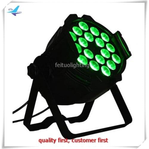 6 pieces 18x18w stage can lighting rgbaw+uv 6in1 par 64 led lights
