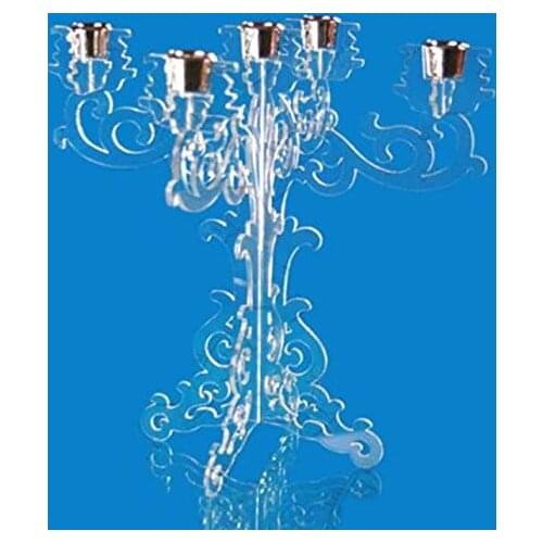 New Arrive Free shipping 218x218x210mm acrylic candle holder for 5cups , birthday and weeding candle holder display