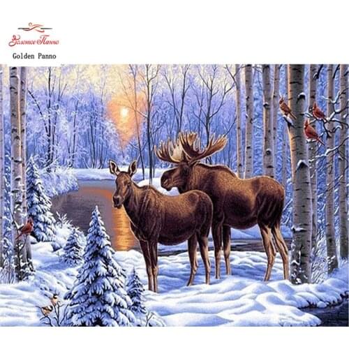 GOLDEN PANNO Diamond Painting Full Square 5D Diy Daimond Embroidery Diamant Mosaic Sale Displasy Broderie Diamant Donkey 02