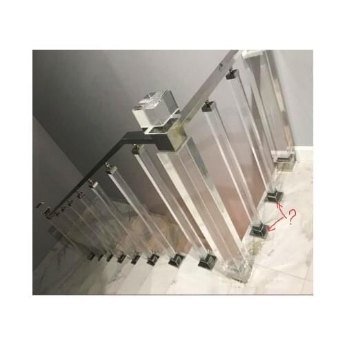 Freeshipping 40mm PVC Acrylic PMMA Royal Pantinated Rod Pipe Handrail Decorative Cover Seal Connector End Top and Base Set