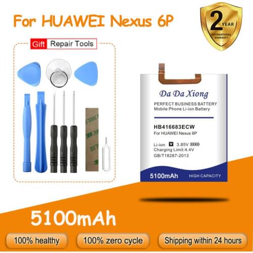 Free shipping 4850mAh HB416683ECW Battery for Huawei Google Ascend Nexus 6P H1511 H1512 High capacity