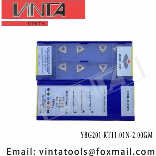 Free shipping high quality YBG201 RT11.01N-2.00GM cnc carbide threading turning inserts