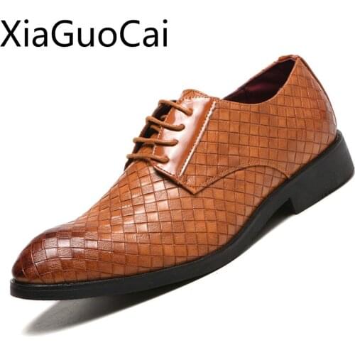 Big Size 38-47 Spring and Autumn Mens Leather Dress Shoes Snakeskin Mens Business Shoes Casual Korean Wedding Flat Shoes