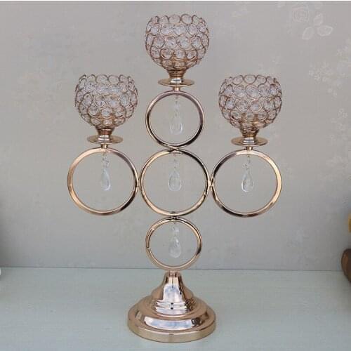 Wedding candelabra crystal candle holder wedding decoration 10 pcs/lot