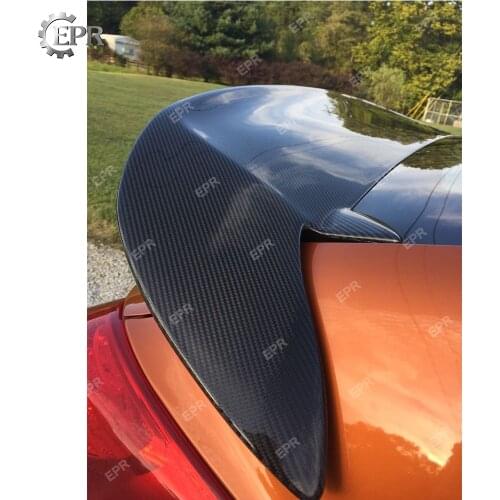 For Hyundai Veloster Turbo D Style Carbon Fiber Rear Spoiler Tuning Part Glossy Finish Wing Lip Racing Splitter Trim Body Kit