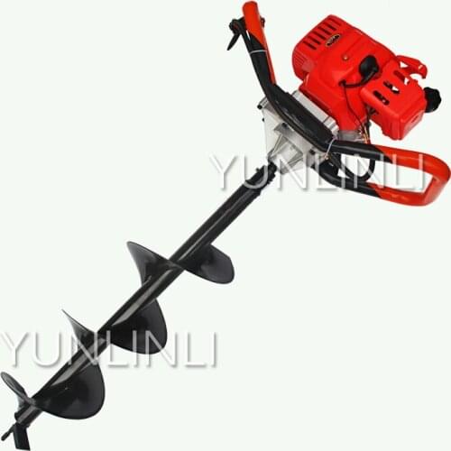 Engine Drilling Machine High Power Two-stroke 52cc 68cc 71cc Digging Tool Gasoline Hole Punching Digging Machine