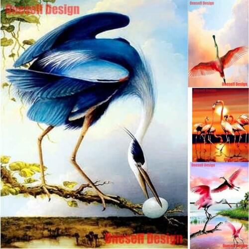 Picture of rhineston5d diamond mosaic sale crane 5d diamond embroidery full set animal 5d diamond painting full set animal crane