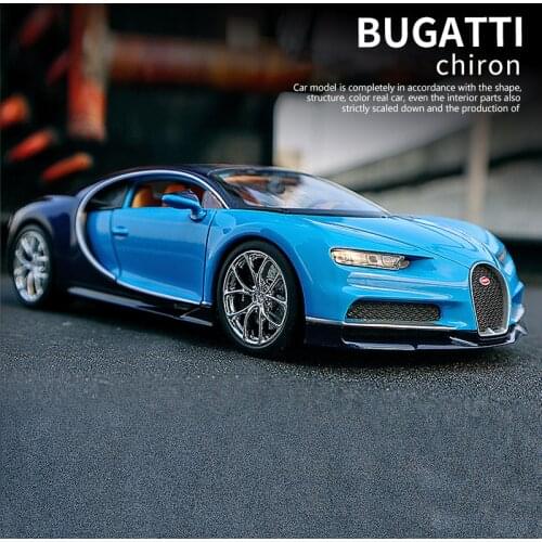 1:24 Bugatti Veyron Chiron Supercar Alloy Car Model Diecasts & Toy Vehicles Collect Car Toy Boy Birthday gifts