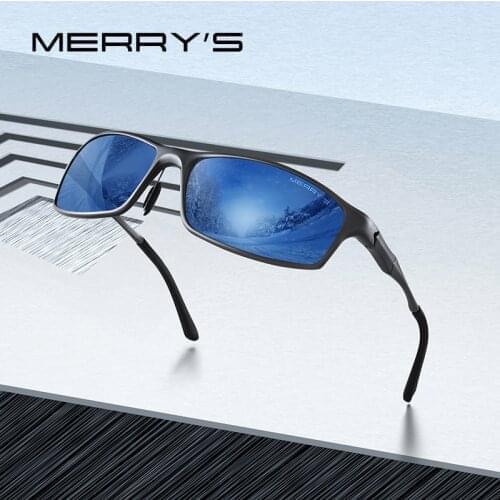 MERRYS DESIGN Men Classic Aluminum Alloy Sunglasses HD Polarized Sunglasses For Men Outdoor Sports UV400 Protection S8266