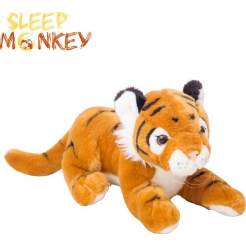 Soft Stuffed Animals Tiger Plush Toys Lifelike Tiger Leopard Plush Toys Soft Stuffed Animals Simulation White Tiger Jaguar Doll