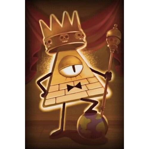 Gravity Fall TV Animation 4 Wall Sticker Silk Poster Art Light Canvas Home Decoration