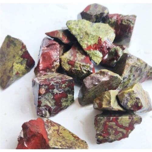 Natural Dragons Blood Stone Diy Beads For Jewelry Making Rock Mineral For Chakra Healing Home Decoration Accessories