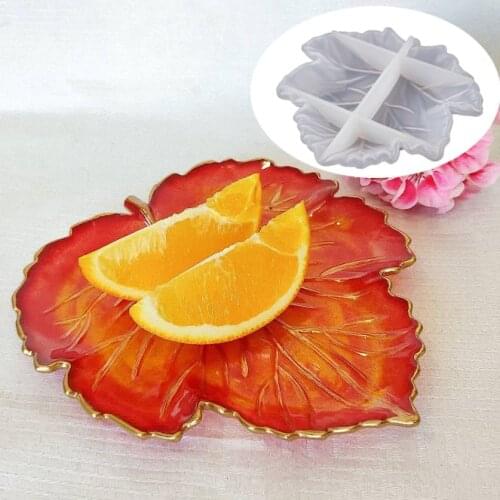 Maple Leaf Ashtray Plate Concrete Mould Silicone for Tray Mold Epoxy Resin Casting Plaster Mold DIY Craft Tool