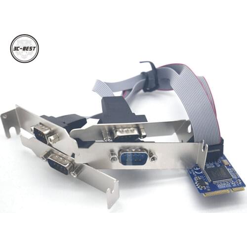 Ipc mini pcie to rs232 serial port card a tow four serial port card
