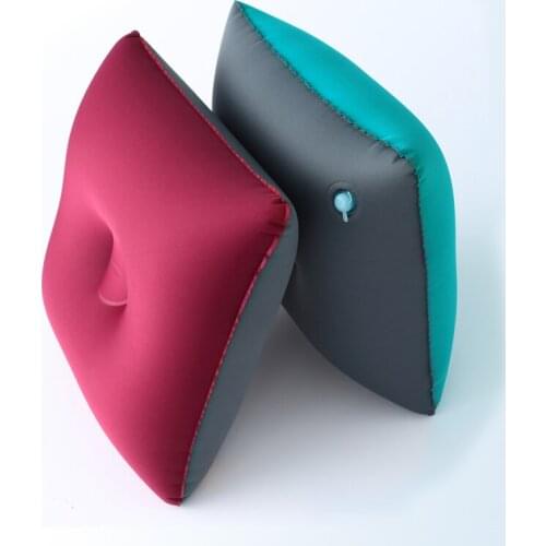 TPU laminated cloth portable inflatable car pillow receivable type