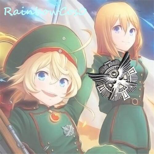 RainbowCos0 Free Shipping Cosplay Props Saga of Tanya the Evil Yojo Senki Tanya von Degurechaff Badge Props Anime Halloween